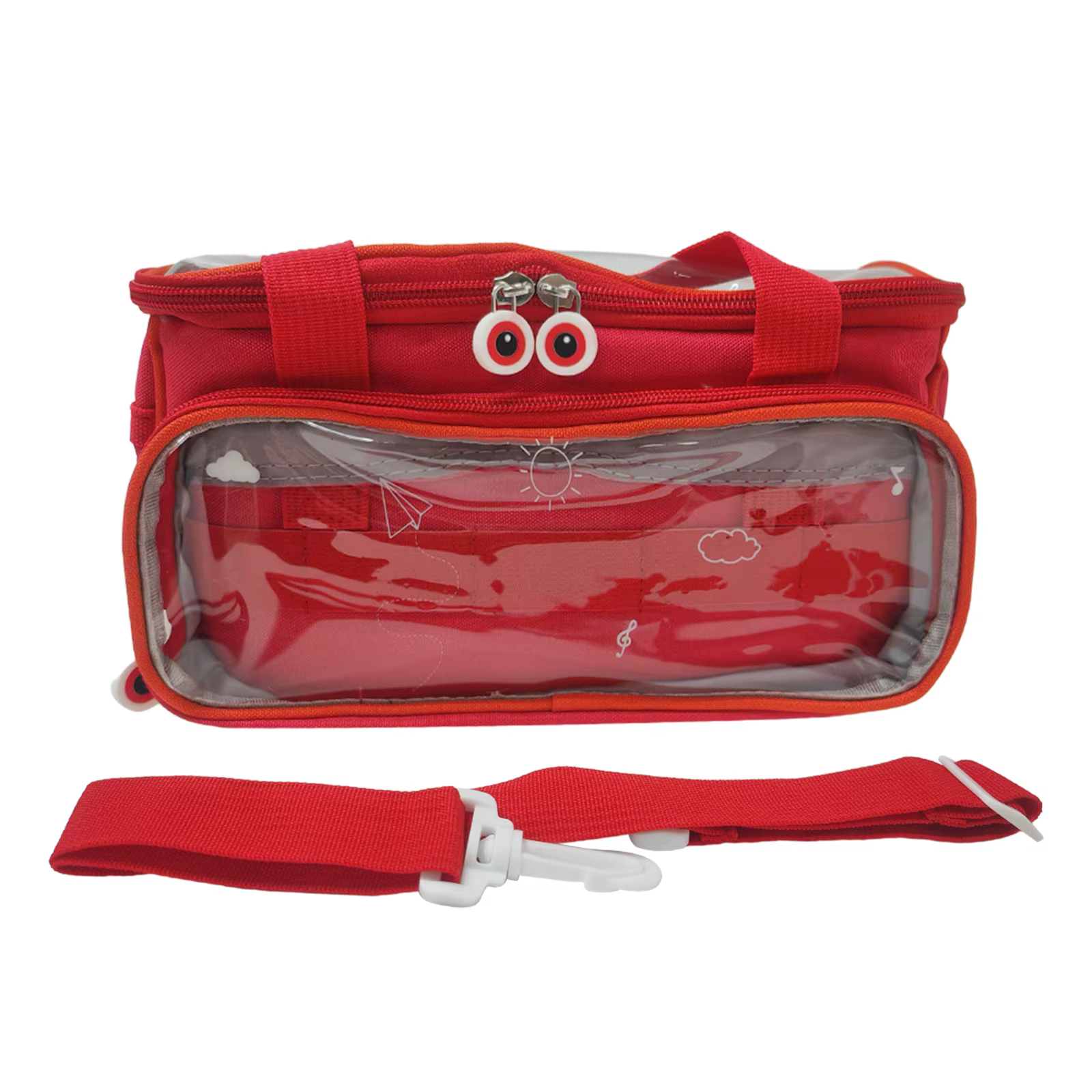 Sac de rangement de voyage portable avec fermeture éclair et sangle réglable, sac organisateur porta