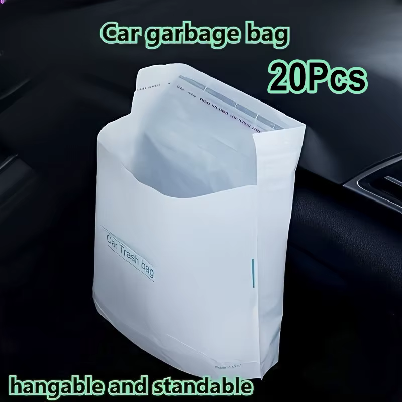 Sacs poubelles jetables pour voiture, 30 à 100 pièces, sac poubelle auto-adhésif Portable sans trace