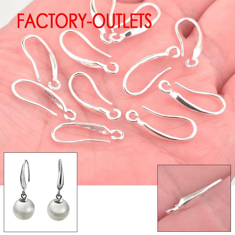 Boucles d'Oreilles en Argent Sterling 925, Accessoires à la Mode, avec Crochet, pour Patients, DIY, 