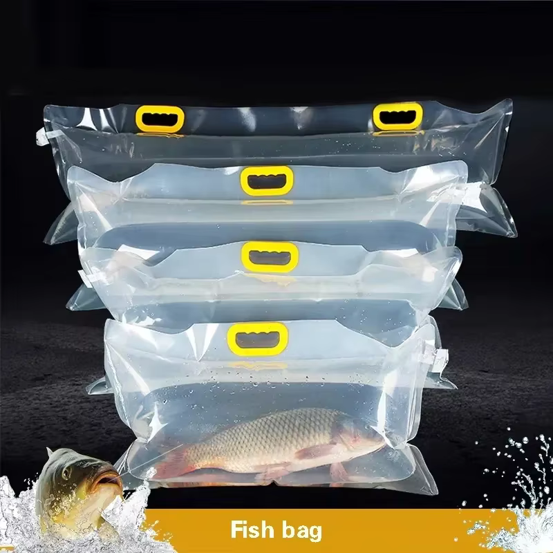 Sacs d'emballage d'oxygène pour poissons vivants, sac de transport rempli d'oxygène pour aquarium, f