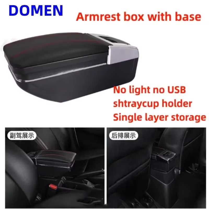 Accoudoir universel double suréWeravec chargement USB, console centrale de voiture, accessoires de m
