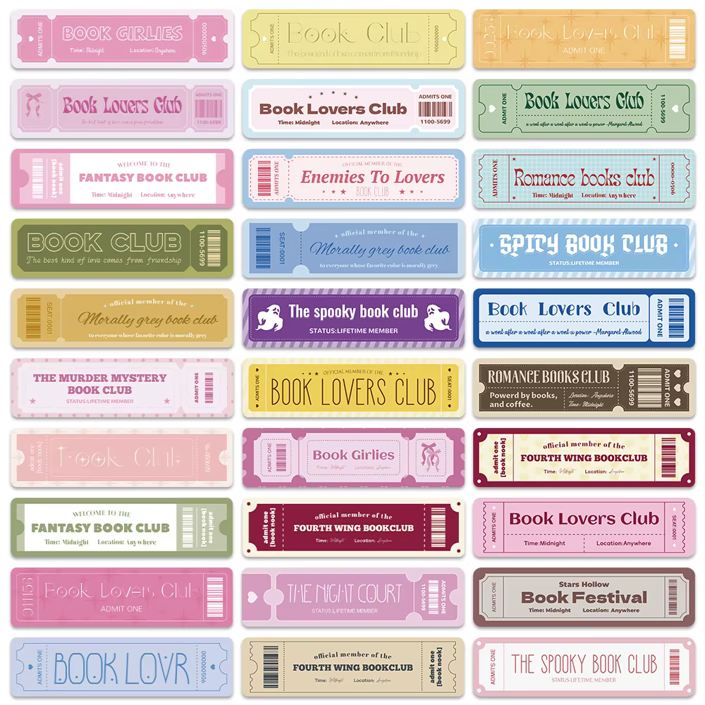 Marque-pages pour amoureux des livres, 30 pièces, marqueurs de Page, accessoire de livre, essentiels