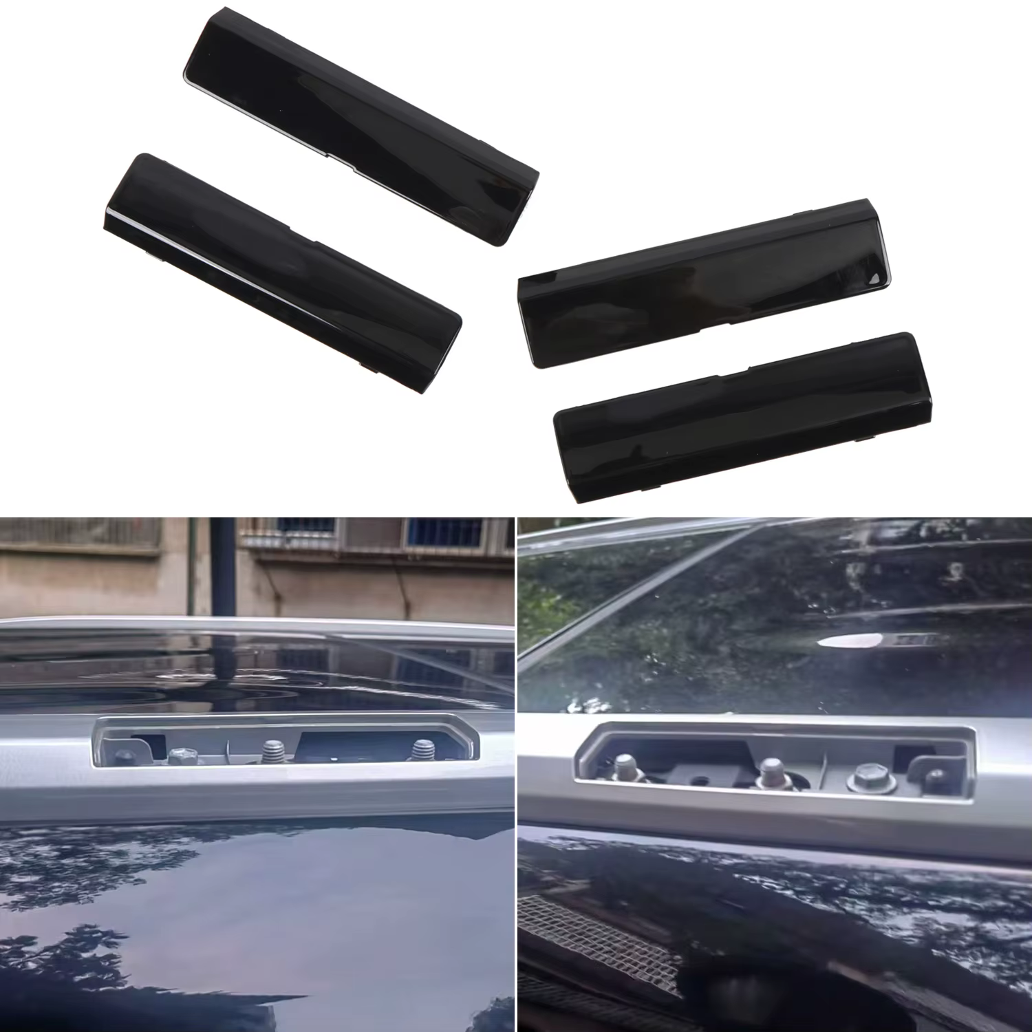 Pour Toyota RAV4 2019-2024 Rails de toit de voiture Couvercle de jambe de support Couvercle de prote