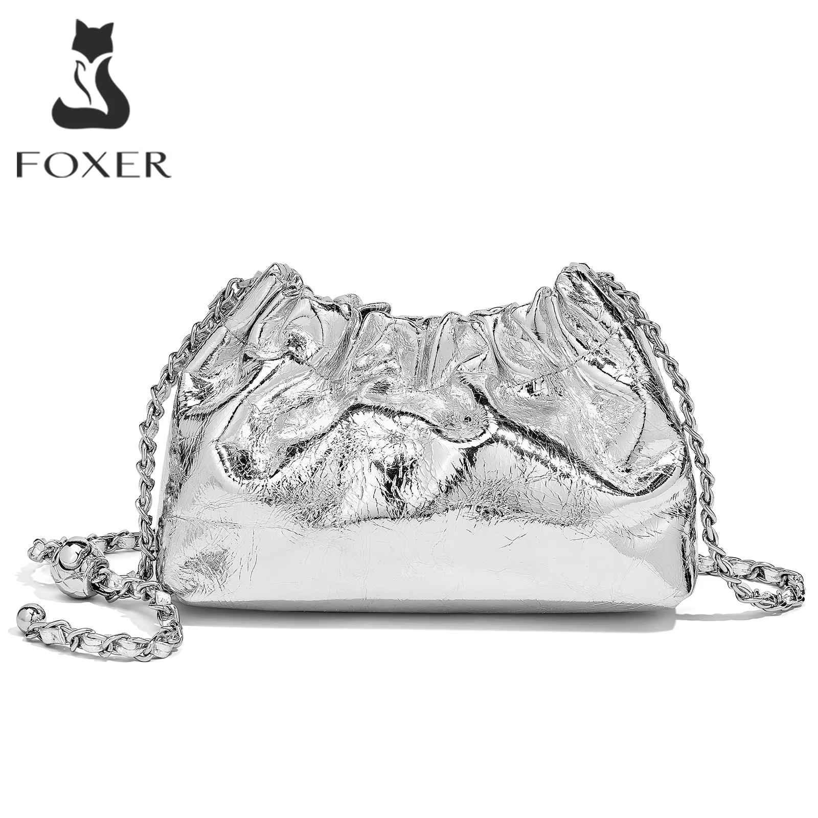 FOXER en cuir véritable femmes petit sac à bandoulière dame mode Mini sac à main bandoulière sac à m