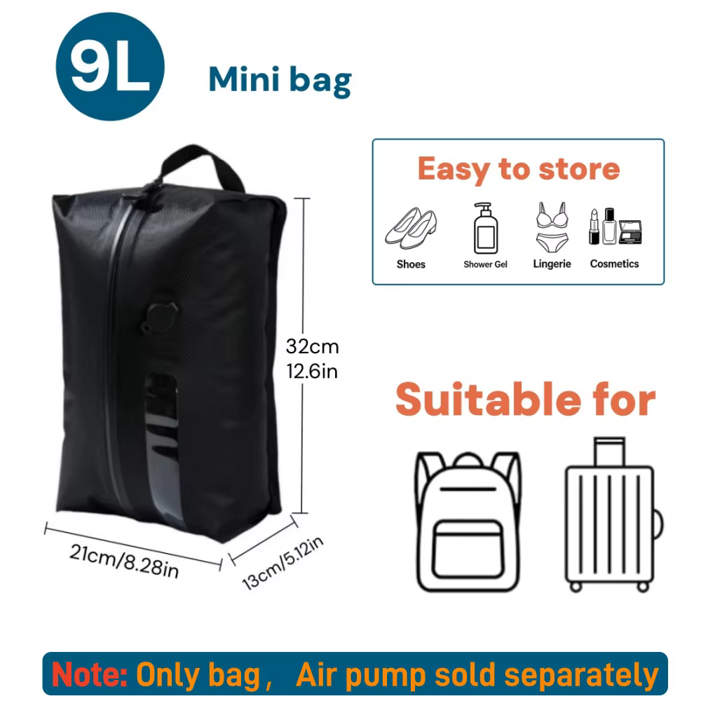Sacs de compression de voyage, sacs de rangement sous vide imperméables pour vêtements et valises, s