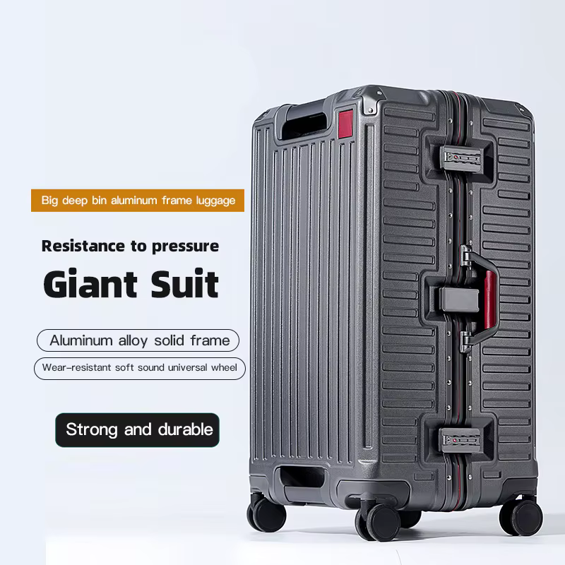 Valise à poignée large valise de voyage hommes 20 24 26 bagage à main femmes PC cadre en aluminium b