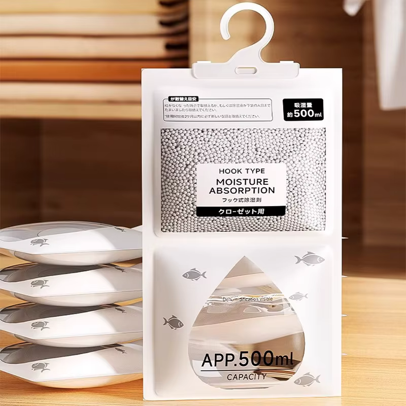 Sac déshumidificateur suspendu, absorbeur d'humidité pour armoire, contrôle de l'humidité, anti-mois
