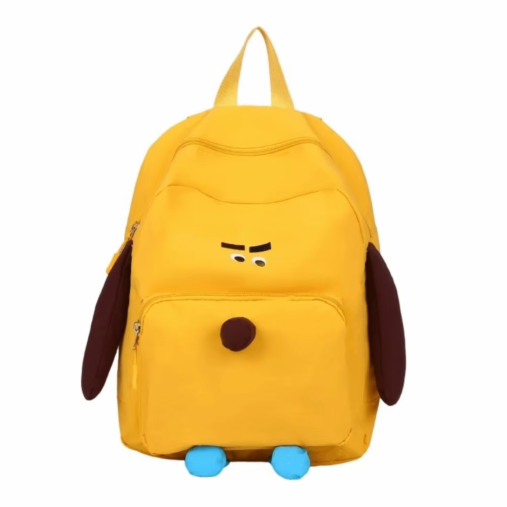 Sac à dos de dessin animé pour enfants à motif de chien, fermeture éclair légère, sac à dos de mater