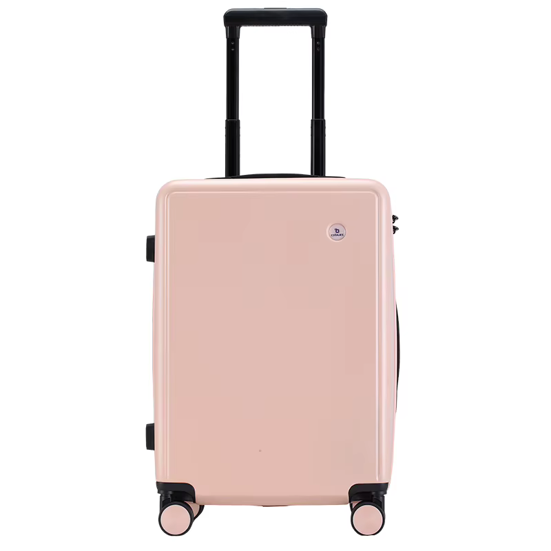 Ensemble de 1 valise trolley légère de 16/20/24 pouces aux couleurs macaron, grande capacité, roues 