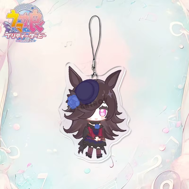 Umamusume: jolie Derby riz douche semaine spéciale téléphone corde chaîne Klein Moretti Cosplay sac 
