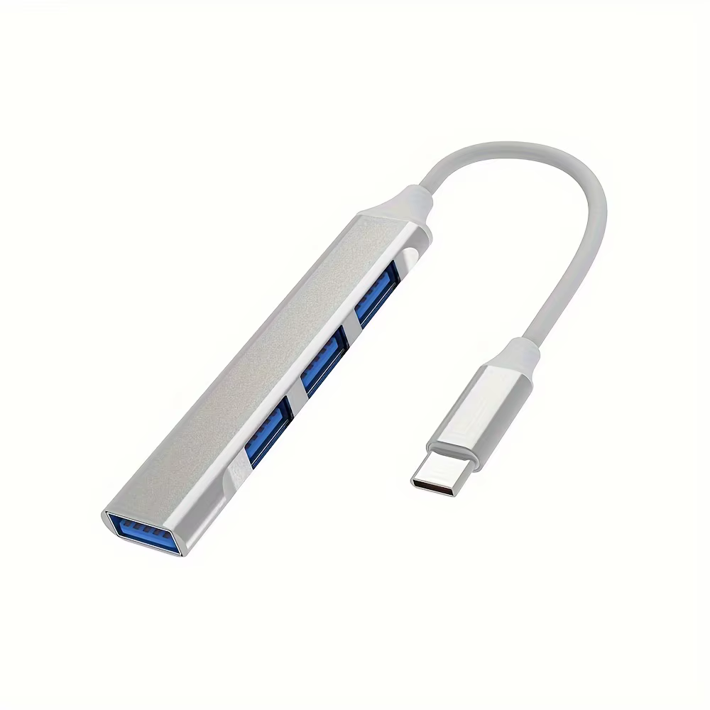 Adaptateur USB Hub Type C multi-splitter 4 ports OTG pour Xiaomi Lenovo MacBook 13 15 Air Pro PC - A