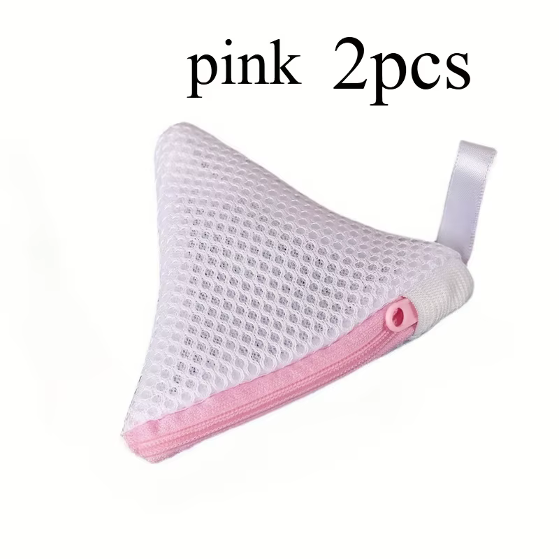 2 sacs de rangement pour chaussettes et petits objets avec fermeture éclair, sac à linge avec design