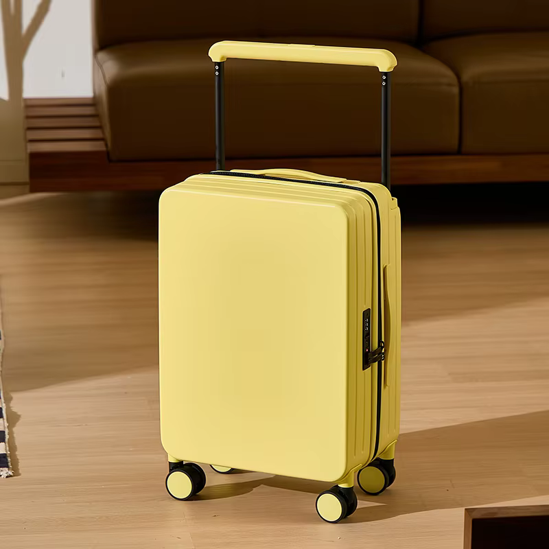 Valise de voyage à poignée large – Valise de chariot à bagages à main pour hommes et femmes 20 24 26
