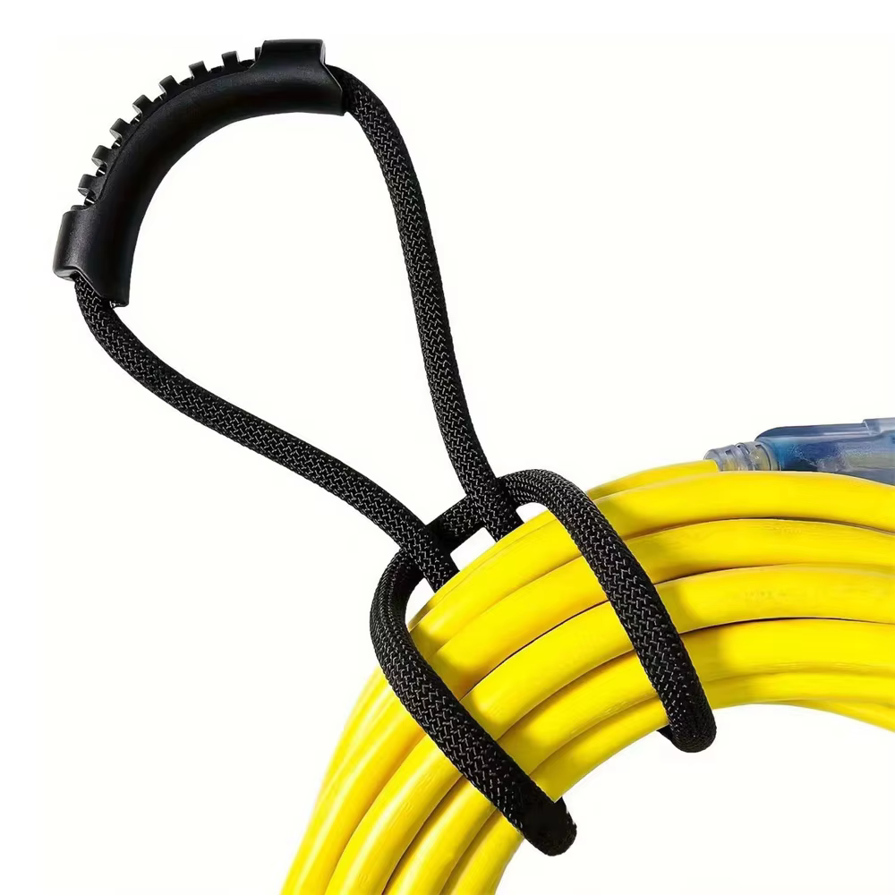 Sangle de rangement polyvalente avec poignée, 1 pièce, organisateur idéal pour tuyaux, cordons, acce