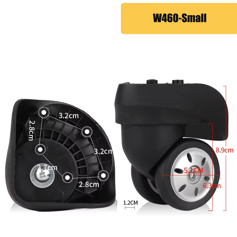 Roues de remplacement pour bagages V56, roulettes silencieuses, construction durable, offrant une ex