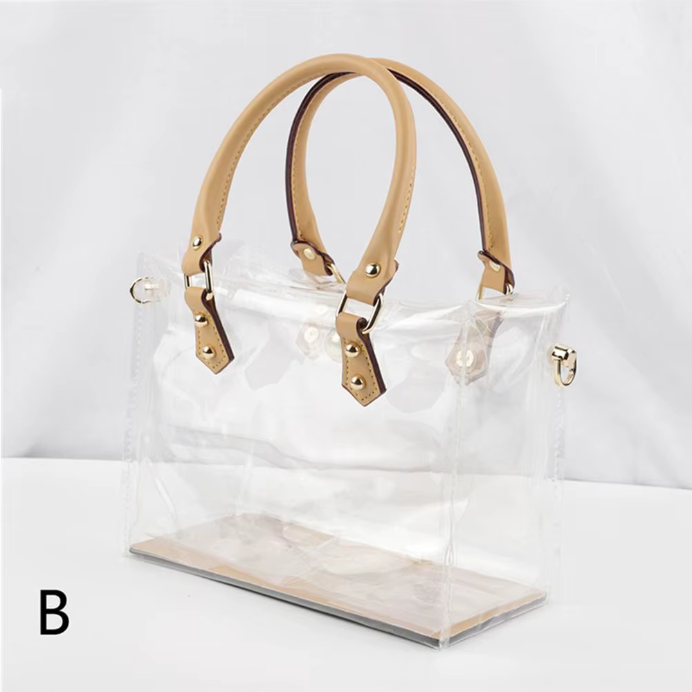 Sac fourre-tout transparent pour femme, sac à main en PVC fait main bricolage, kit exécutif, sac cad