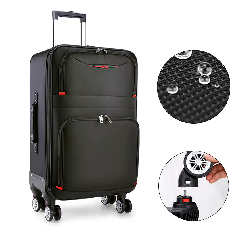 Valise de voyage grande capacité, sac à roulettes imperméable en Oxford, roulettes universelles, 20 