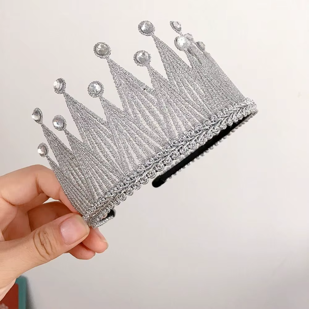 Accessoires pour cheveux de mariage, épingle à cheveux en strass, couronnes en cristal pour enfants,
