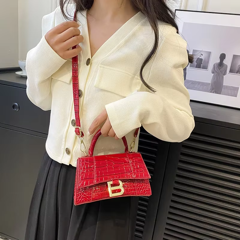 Sac à langer de luxe classique et élégant : Sac à main bandoulière pour femme au style vintage et gr