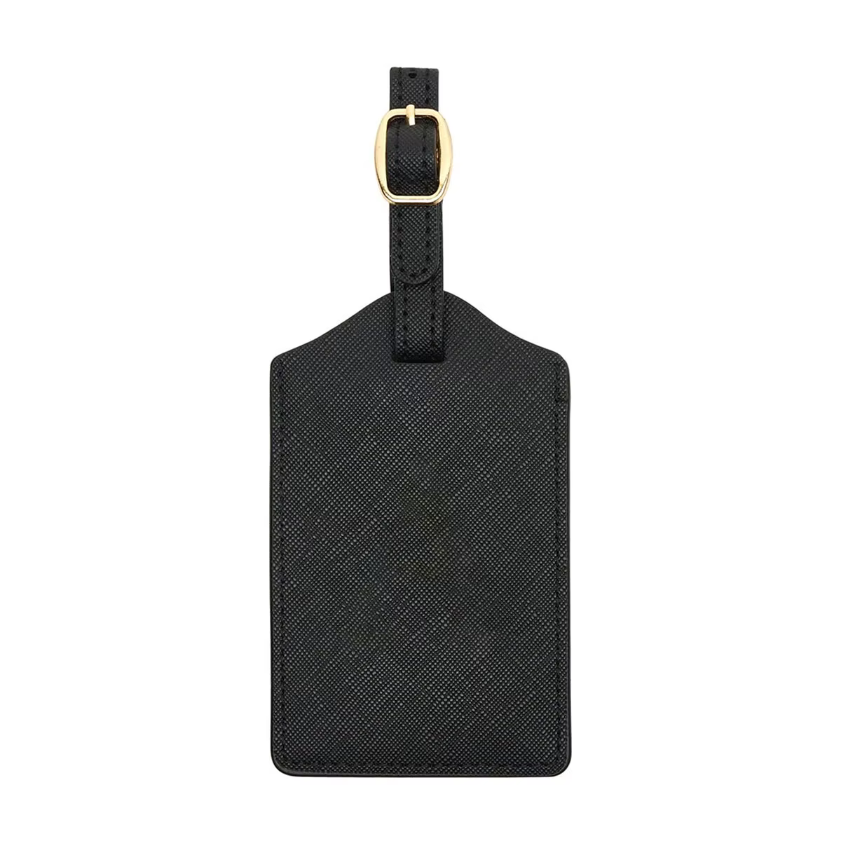 Étiquette de bagage en cuir PU pour voyage-étiquette d'identification de valise durable avec couvert