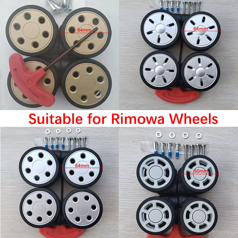 Roue à bagages pour réparation de valise Rimowa, roues porteuses de remplacement, boîtier de chariot