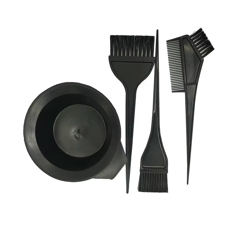 Kit d'accessoires de teinture capillaire, 4 pièces/ensemble, bol de mélange de couleurs en plastique