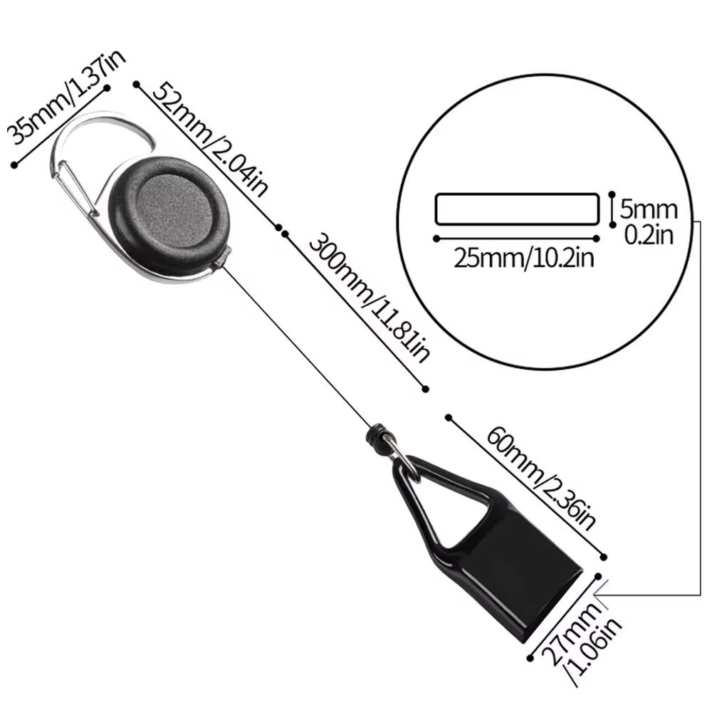 Étui de protection rétractable pour briquet porte-clés avec clip, étui de rangement portable et sûr,