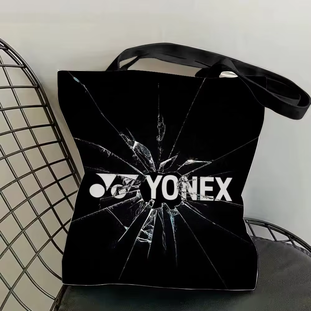 Sacs de rangement de luxe Y-Yonex, sac fourre-tout en toile, imprimé double face, léger, sac de voya