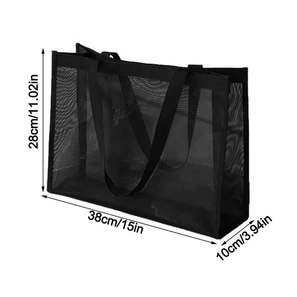Nouveau sac à bandoulière en maille ajourée grande capacité, sac de rangement pour maquillage, sacs 