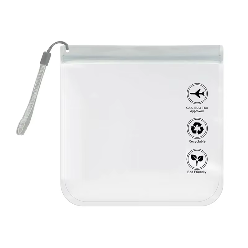 Sac de voyage Transparent étanche pour femmes, trousse de toilette de sécurité d'aéroport réutilisab