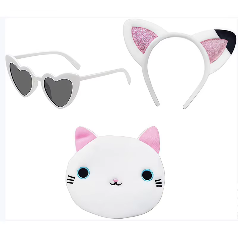 Filles Gabby Cosplay bandeaux lunettes portefeuille 3 pièces ensemble d'accessoires Festival fête d'