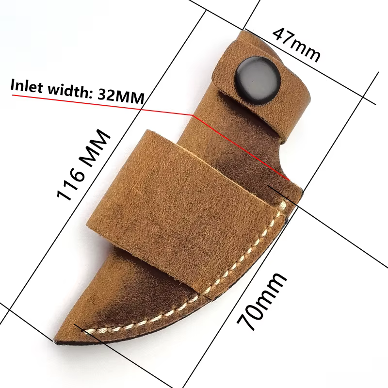 Étui à couteau portable en cuir avec ajustement parfait, idéal pour le transport quotidien et les vo