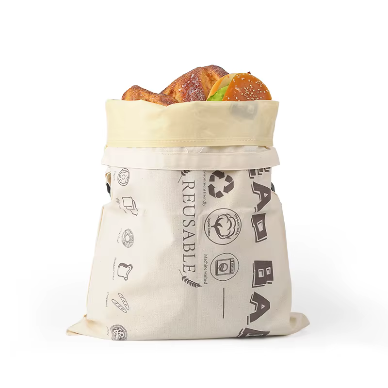 Sac à pain réutilisable écologique en cire d'abeille avec boucle, pour conserver la fraîcheur, sac d