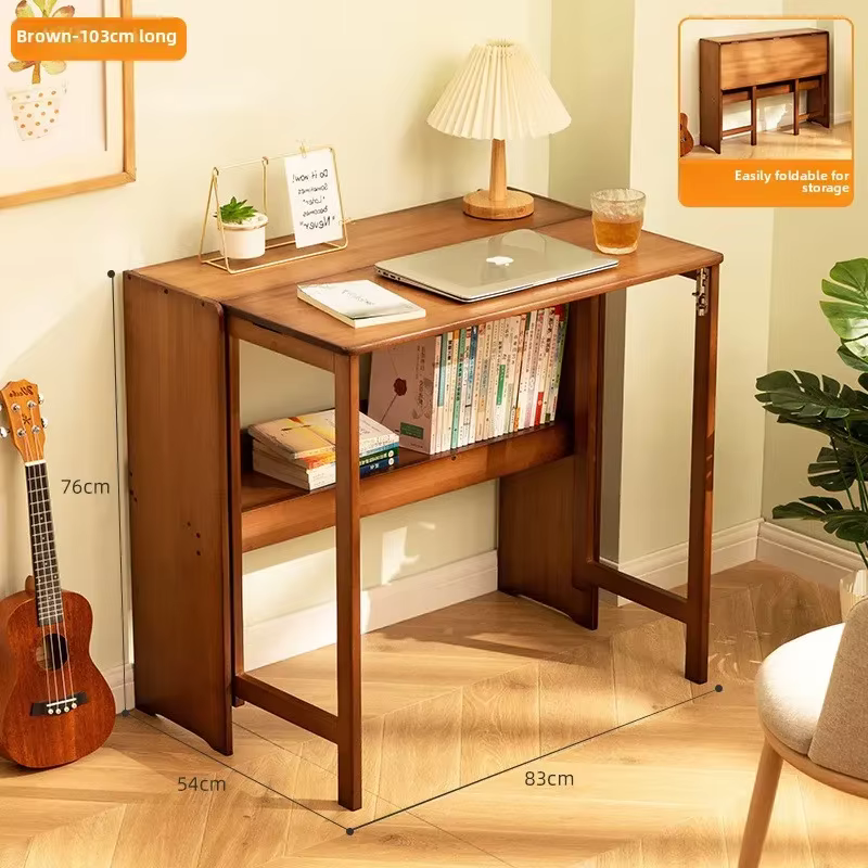 Bureau d'ordinateur pliable, bureau de maison, bureau Simple, établi de chambre à coucher, bureau d'