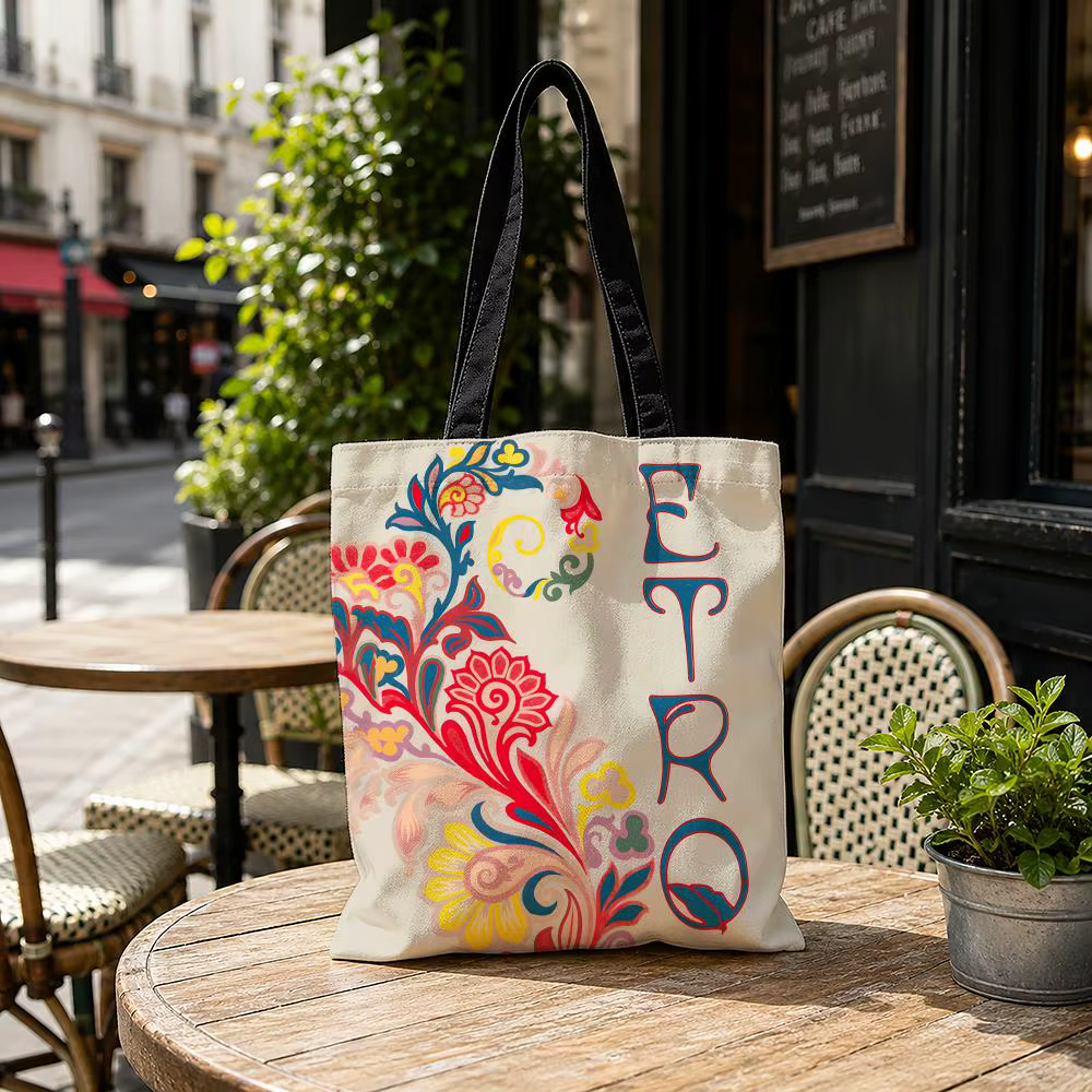 Sacs de rangement de marque E-ETRO, sac de shopping en toile durable, sac à bandoulière léger pour f