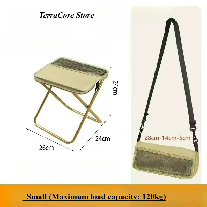 Chaise pliante portable de type sac à dos pour l'extérieur, pour transporter l'équipement de camping