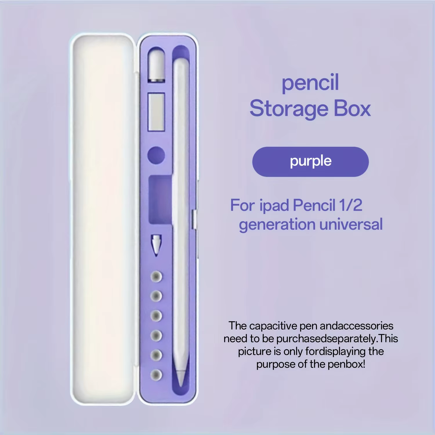 Étui de rangement de protection universel pour Apple Pencil 1/2 génération, accessoire de tablette A