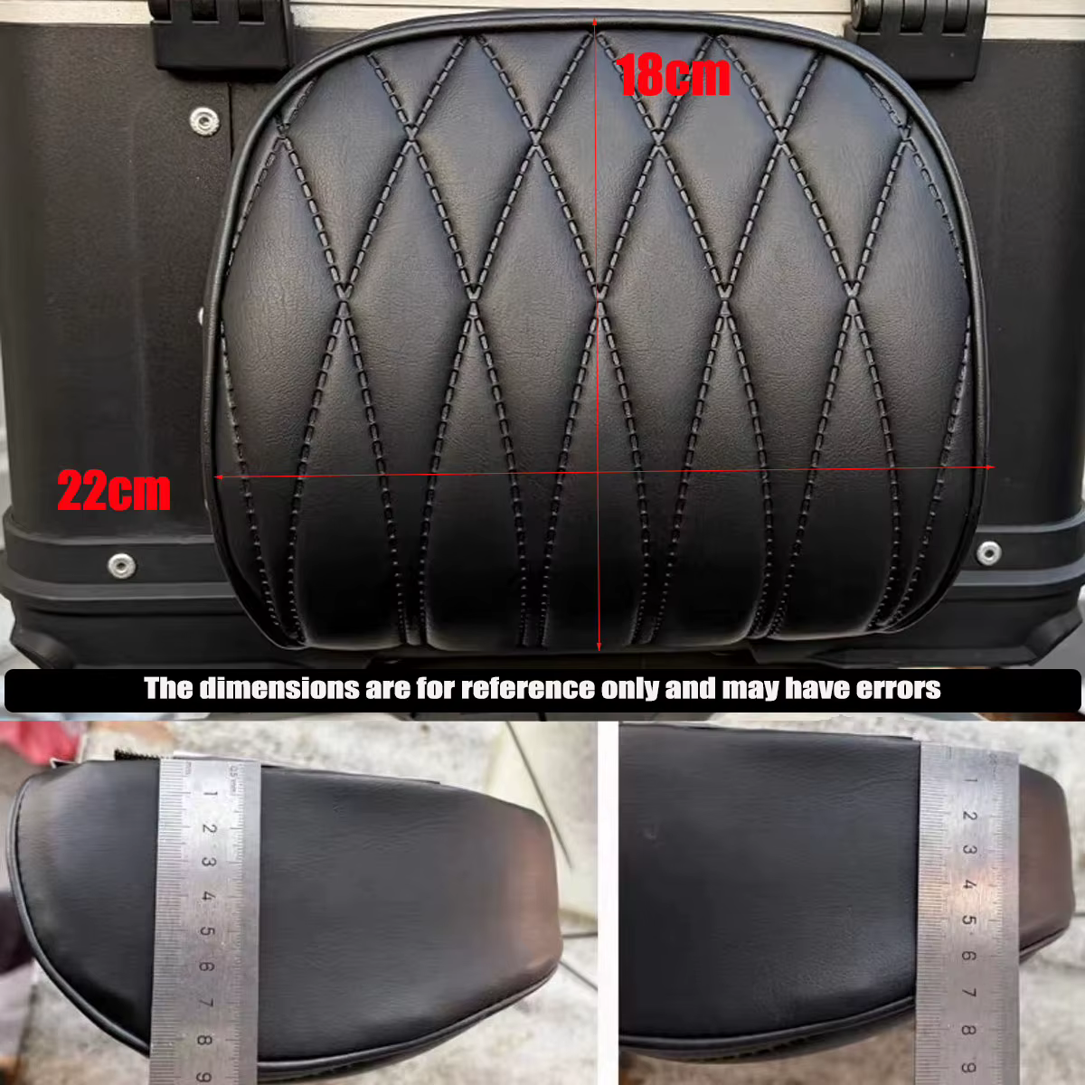 Adapté à Yamaha NMAX 155 300 XMAX300 SYM Cruisym 150 180 Moto universelle, boîte à bagages, dossier,