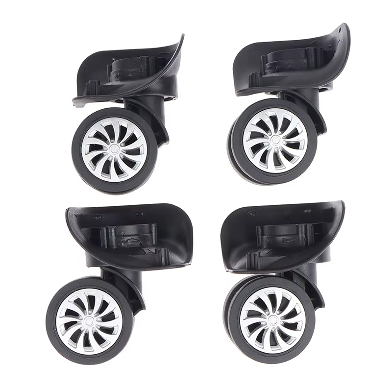 4 roues pivotantes universelles à 360 degrés pour valise et bagages, outils pour roulettes de chario