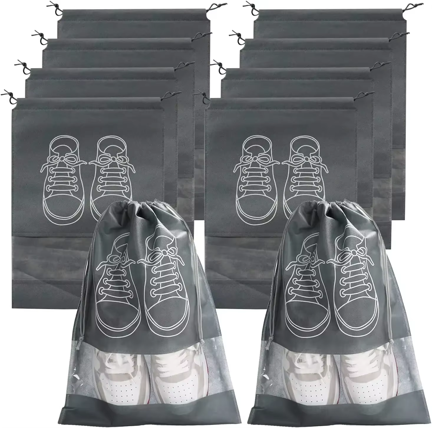 Sacs de rangement pour chaussures, 5/10 pièces, sacs anti-poussière pour chaussures Non tissés, sac 
