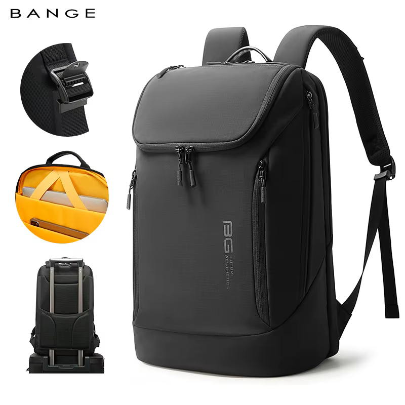 BANGE vente chaude nouveauté doux léger imperméable hommes sac à dos décontracté pour ordinateur por