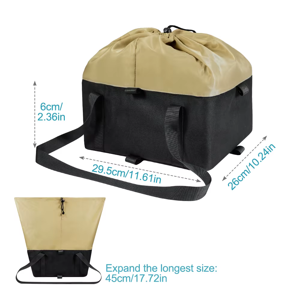 NEWBOLER E-Bike Cargo Rack sac fer grande capacité vélo panier arrière support vélo paniers pour voy