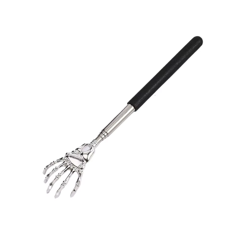 Gratte-dos extensible, télescopique Portable en métal et acier inoxydable, masseur de mains, 1 pièce