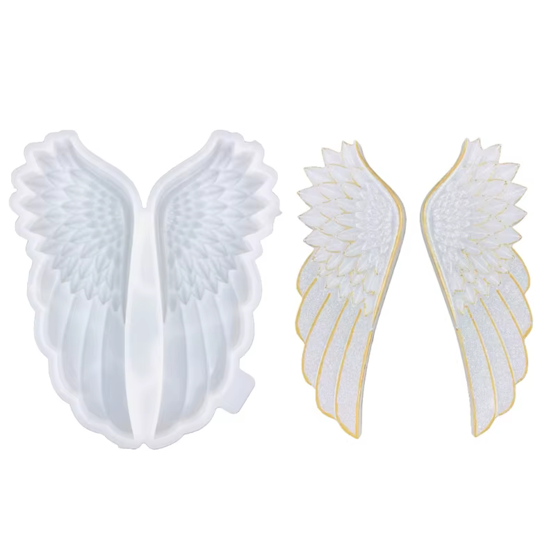 Moule d'accessoires muraux en Silicone, décorations personnalisées en forme d'aile d'ange