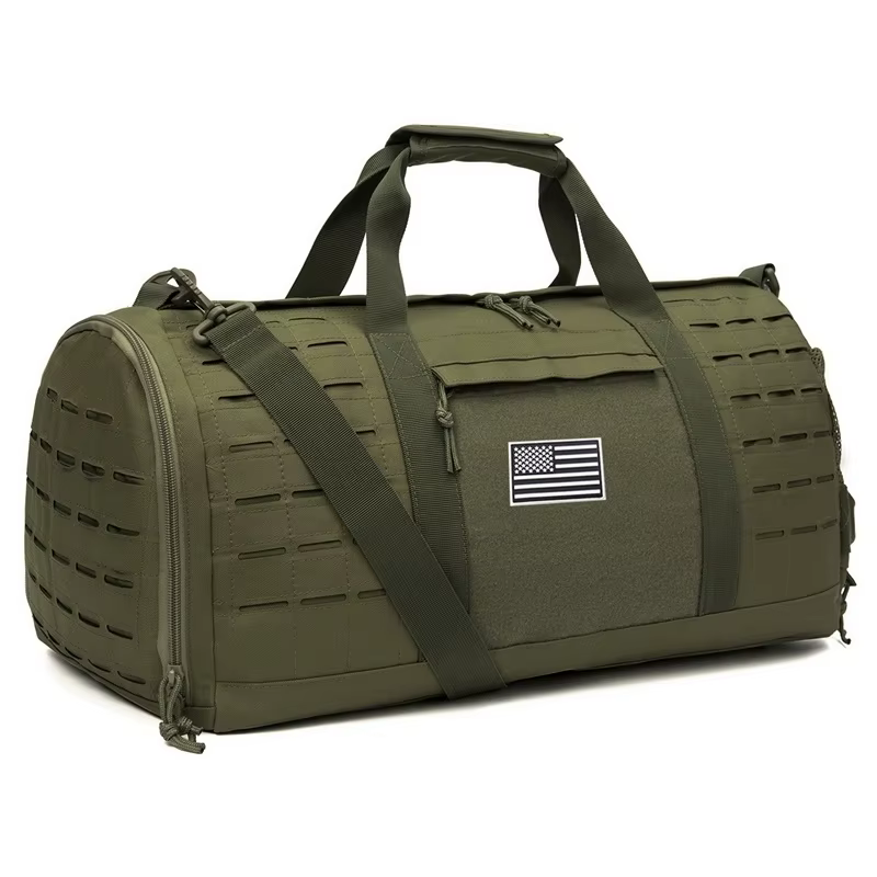 Sac de sport tactique de 40L pour hommes, sac de voyage, sac de fitness avec compartiment à chaussur