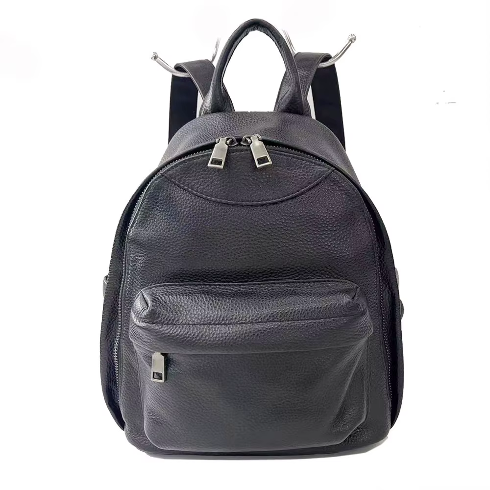 Sac à dos en cuir de vache véritable antivol pour femme, sac à dos décontracté pour femme, sac de vo