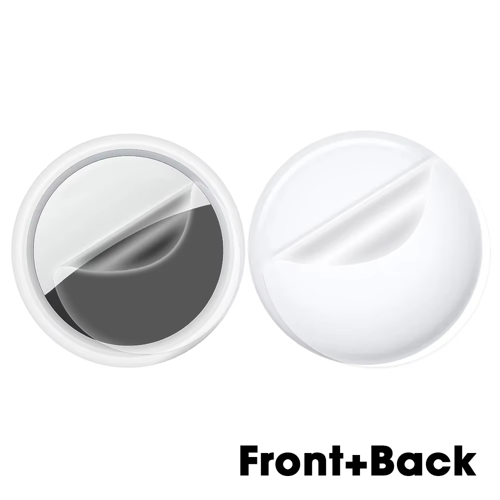 Pour Apple AirTag Portable fait à la main PU étui en cuir avec porte-clés couverture complète étui d
