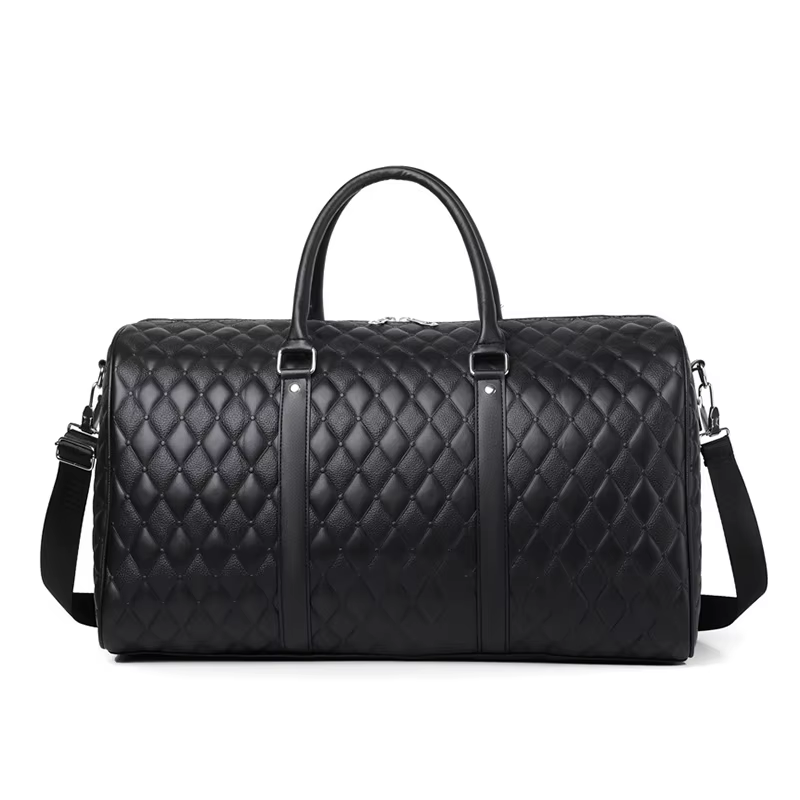 Fourre-tout de voyage affaires grande capacité sac à main salle de sport Fitness homme en cuir PU Li