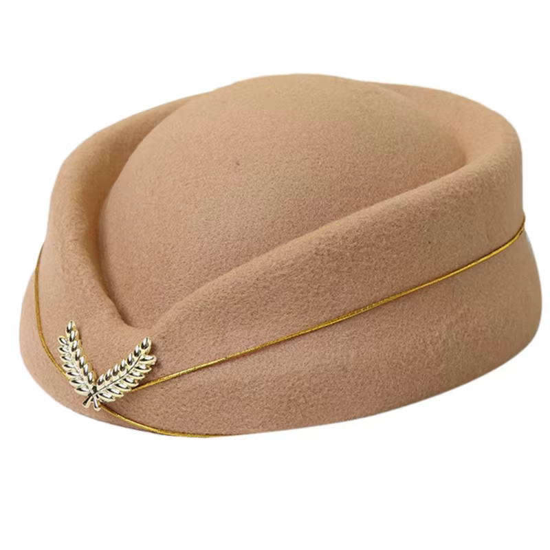 Chapeau d'hôtesse l'air, béret pour femmes, accessoire d'uniforme formel