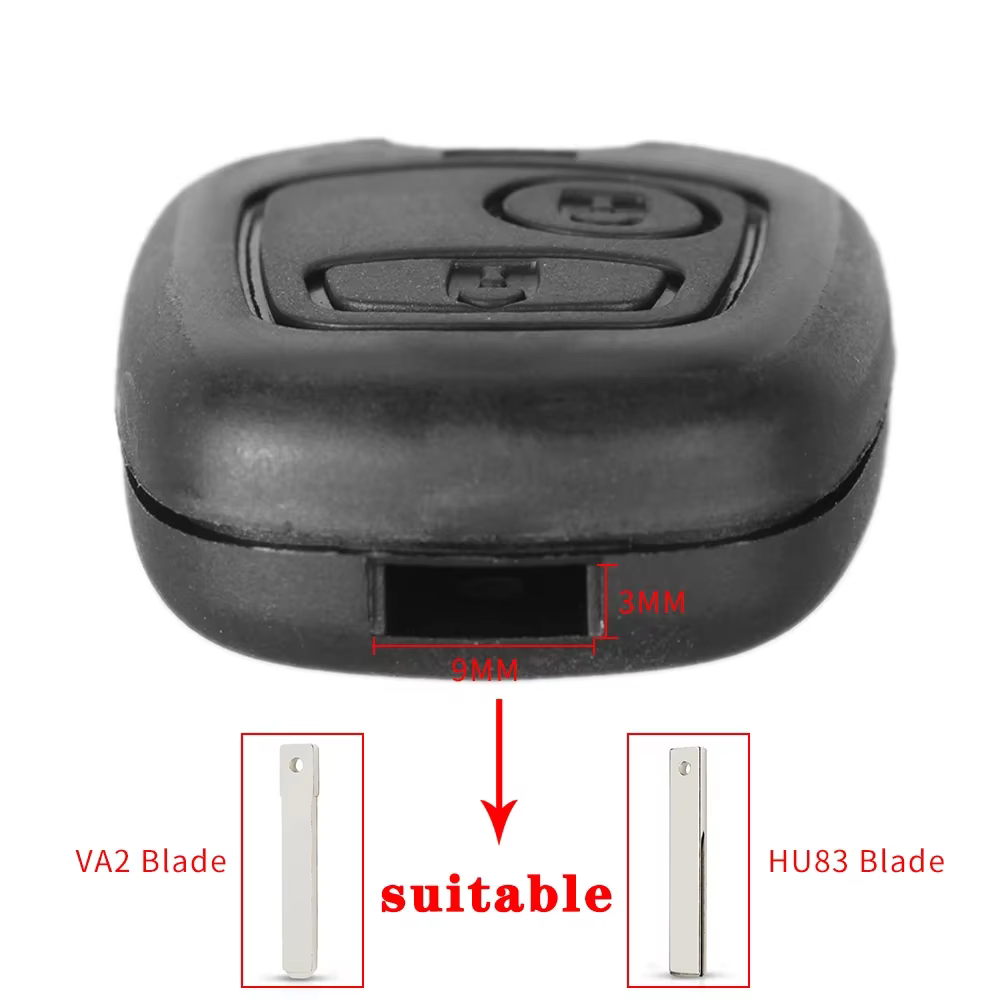 KEYYOU – coque de clé télécommande de voiture, pour Peugeot 106 107 206 207 306 307 406 407 citroën 